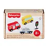 Fisher Price Samochody drewniane zestaw