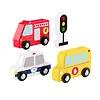 Fisher Price Samochody drewniane zestaw