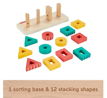 Fisher Price Wood Drewniany sorter kształtów