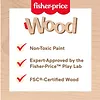 Fisher Price Wood Drewniany sorter kształtów