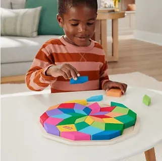 Fisher Price Wood Mandala Układanka Puzzle