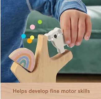 Fisher Price Wooden Drewniane drzewko zestaw klocków