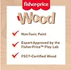 Fisher Price Wooden Drewniane drzewko zestaw klocków