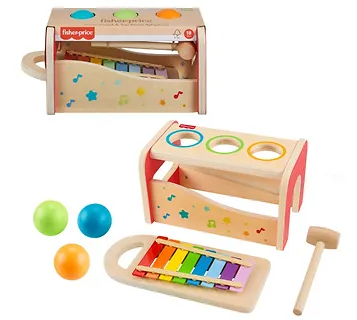 Fisher Price Wood Zabawka muzyczna Cymbałki Drewno