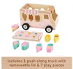 Fisher Price Wooden Ciężarowka z lodami sorter kształty