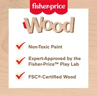 Fisher Price Wood Drewniane cymbałki