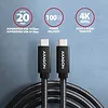 AXAGON Kabel USB-C - USB-C 3.2 Gen 2 BUCM32-CM05AB, 0.5m, PD 100W, 5A, 4K HD, ALU, oplot, czarny