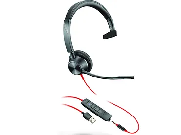 Zestaw słuchawkowy HP Poly Blackwire 3320 USB-A
