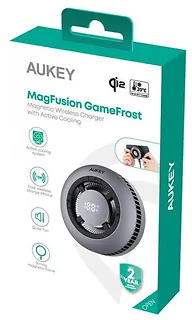 AUKEY Ładowarka bezprzewodowa LC-G10 chłodząca MagSafe Qi2 15W USB-C