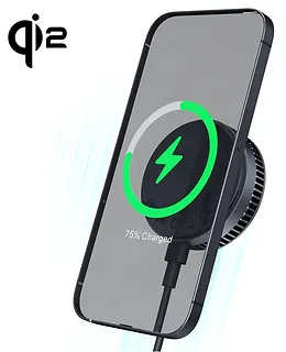 AUKEY Ładowarka bezprzewodowa LC-G10 chłodząca MagSafe Qi2 15W USB-C