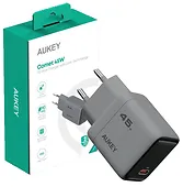 AUKEY Ładowarka sieciowa PA-C2 1xUSB-C PD 45W 4A QC4+ PD3.0 AFC PPS FCP SCP SSCP