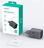 AUKEY Ładowarka sieciowa PA-C3 3xUSB (2xUSB-C + 1xUSB-A) 67W 5A QC5.0 PD3.0 AFC PPS FCP SCP