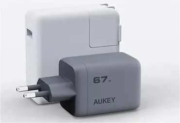 AUKEY Ładowarka sieciowa PA-C3 3xUSB (2xUSB-C + 1xUSB-A) 67W 5A QC5.0 PD3.0 AFC PPS FCP SCP