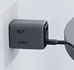 AUKEY Ładowarka sieciowa PA-C3 3xUSB (2xUSB-C + 1xUSB-A) 67W 5A QC5.0 PD3.0 AFC PPS FCP SCP