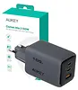 AUKEY Ładowarka sieciowa PA-C5 3xUSB (2xUSB-C i 1xUSB-A) 100W 5A QC5.0 PD3.0 AFC PPS FCP SCP