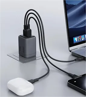 AUKEY Ładowarka sieciowa PA-C5 3xUSB (2xUSB-C i 1xUSB-A) 100W 5A QC5.0 PD3.0 AFC PPS FCP SCP