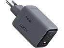 AUKEY Ładowarka sieciowa PA-C5 3xUSB (2xUSB-C i 1xUSB-A) 100W 5A QC5.0 PD3.0 AFC PPS FCP SCP