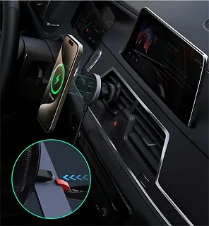 AUKEY Ładowarka samochodowa bezprzewodowa + kabel USB-C HD-MC13 Qi2 15W 3A