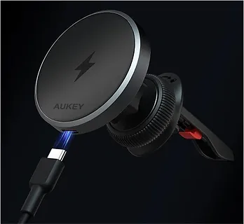 AUKEY Ładowarka samochodowa bezprzewodowa + kabel USB-C HD-MC13 Qi2 15W 3A