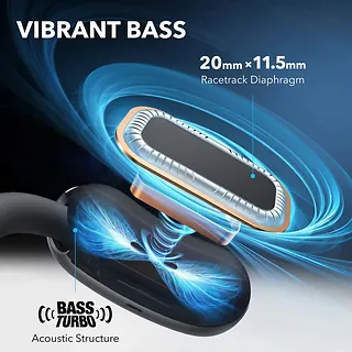 Anker Słuchawki bezprzewodowe Soundcore Aero Fit 2 Bluetooth czarne