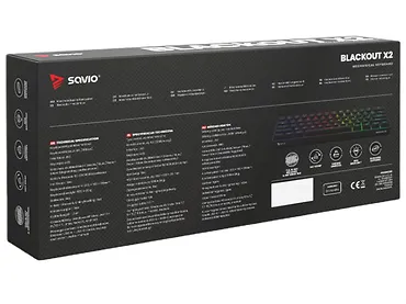 Klawiatura mechaniczna SAVIO BLACKOUT X2 OUTEMU Brown, Hot Swap
