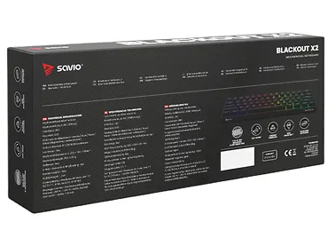 Klawiatura mechaniczna SAVIO BLACKOUT X2 OUTEMU Peach Silent, Hot Swap