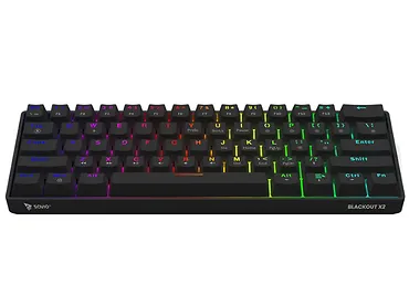 Klawiatura mechaniczna SAVIO BLACKOUT X2 OUTEMU Red, Hot Swap