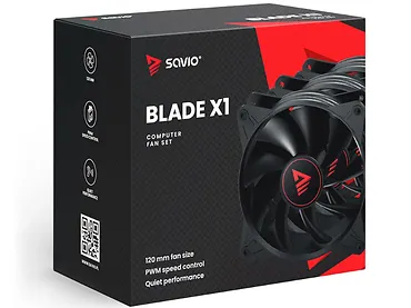Zestaw wentylatorów SAVIO BLADE X1 SET 3 x 120mm 4-pin PWM