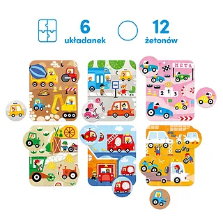 CzuCzu Puzzle Pojazdy małe i duże