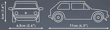 Cobi Klocki Klocki Volkswagen Golf 1974-1983 68 klocków