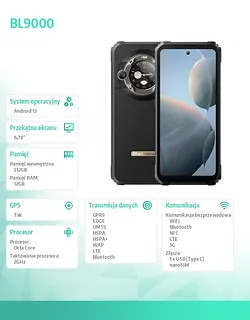Blackview Smartfon BL9000 5G 12/512GB czarny