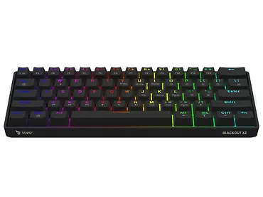 Klawiatura mechaniczna SAVIO BLACKOUT X2 OUTEMU Blue, Hot Swap