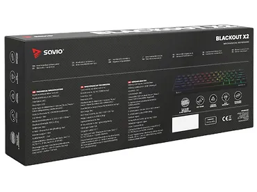 Klawiatura mechaniczna SAVIO BLACKOUT X2 OUTEMU Blue, Hot Swap