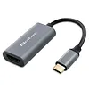 Qoltec Adapter aluminiowa przejściówka USB-C na HDMI 4K | 60Hz | 32AWG