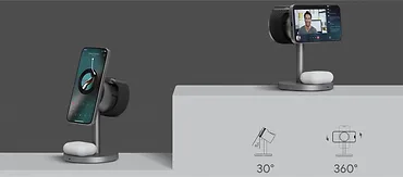 AUKEY LC-MC311A 3w1 15W Qi2 chłodząca ładowarka bezprzewodowa MagSafe + ładowarka PD 30W