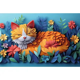 Trefl Puzzle 160 elementów 40-lecie Paper Art Kotek