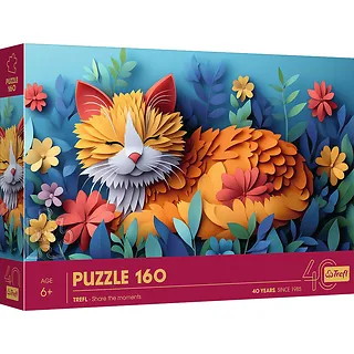 Trefl Puzzle 160 elementów 40-lecie Paper Art Kotek