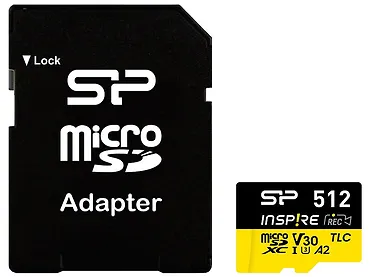Silicon Power Karta pamięci microSDXC Inspire 512GB UHS-I U3 A2 V30 4K TLC