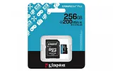 Kingston Karta microSD 256GB CanvasGo! Plus 200MB/s A2 U3 V30 + adapter