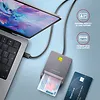 AXAGON Czytnik kart identyfikacyjnych CRE-SM3TC  USB-C, 1.2m kabel