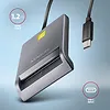 AXAGON Czytnik kart identyfikacyjnych CRE-SM3TC  USB-C, 1.2m kabel