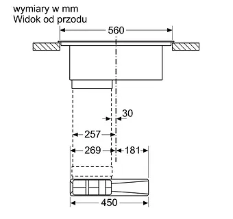 Bosch Płyta indukcyjna z wbudowanym wyciągiem PVS611B16E