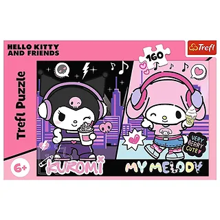 Trefl Puzzle 160 elementów Kuromi rządzi Hello Kitty