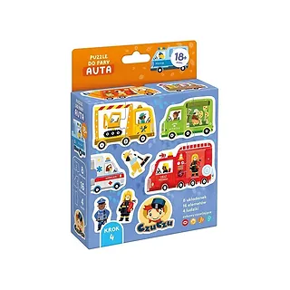 CzuCzu Układanka Puzzle do pary - Auta
