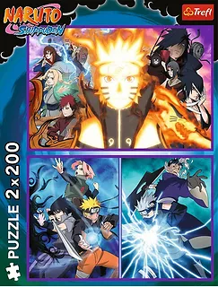 Trefl Puzzle 2x200 elementów Naruto Ninja z Wioski Ukrytego Liścia