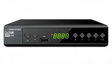 Esperanza Tuner/dekoder cyfrowy DVB-T2 H.265/HEVC