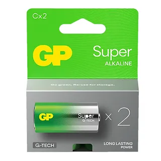 GP Battery Bateria alkaliczna LR14/C GP SUPER 2szt. (G-TECH)