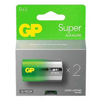 GP Battery Baterie alkaliczne LR20/D GP SUPER 2szt. (G-TECH)