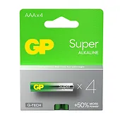 GP Battery Baterie alkaliczne LR03/AAA GP SUPER 4szt. (G-TECH)