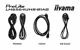 IIYAMA Monitor 65 cali LH6564UHS-B1AG, 24/7,VA,ANDROID14,4K,500cd,5000:1,    2xHDMI ,USB-C,RJ45, RS-232c, IR, 2x10W, 2xUSB, UCHWYT ŚCIENNY,iiSignage2,WiFi,Fa